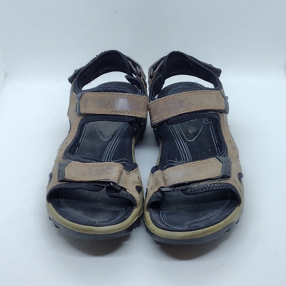 Men’s Ecco Offroad Lite Sandals Men's 7 Brown Leather Comfy Outdoor Camping - Picture 2 of 11